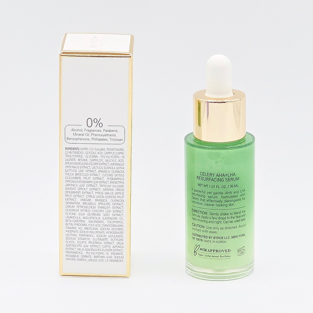 Byroe Celery AHA+LHA Resurfacing Serum 1.01 oz / 30 mL - Picture 4 of 5